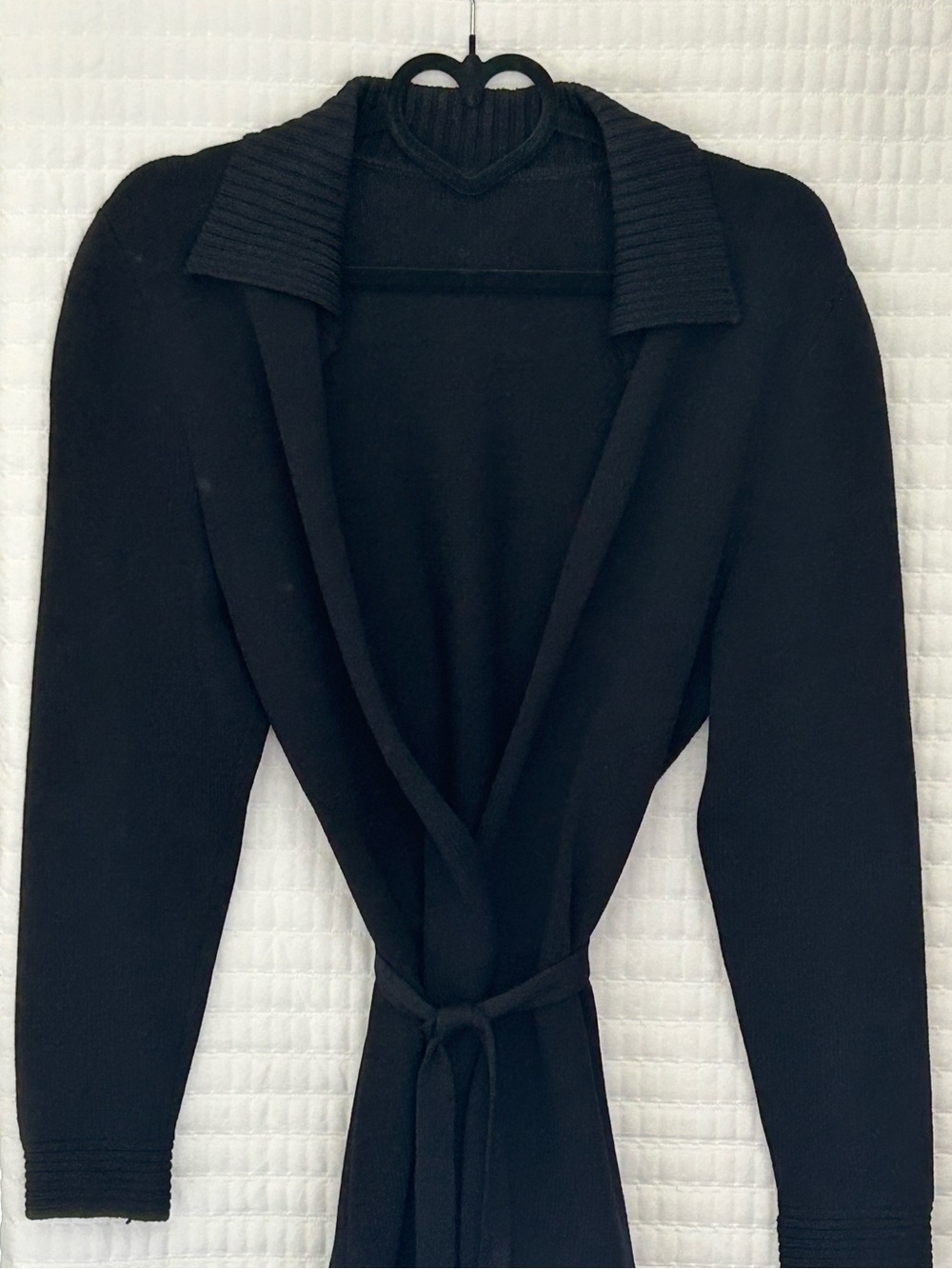 Designer Inspired Sample Knit Black Cardigan Sweater